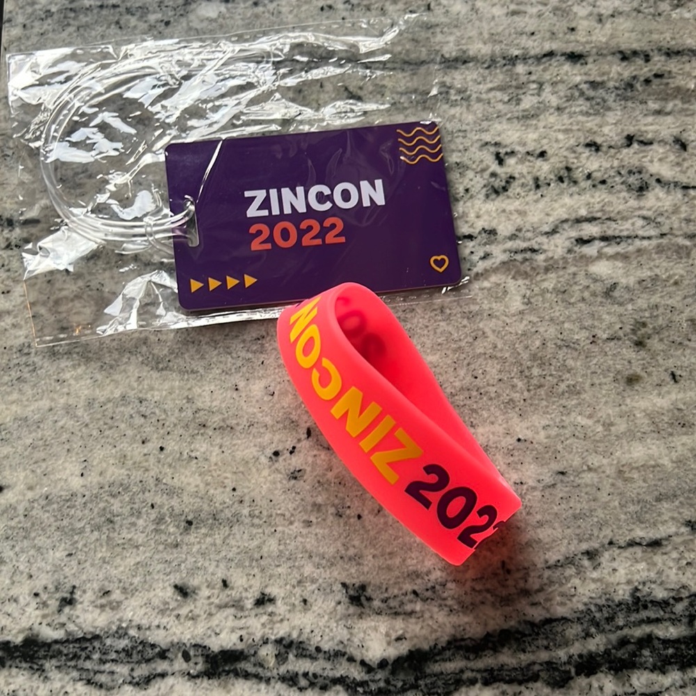 2022 ZINCON Zumba Convention Zumba Instructor Convention bracelet and Name tag